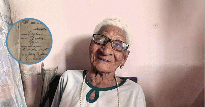 Vidalina Matamoros Reyes: 110 años de historia, determinación y amor en Camagüey